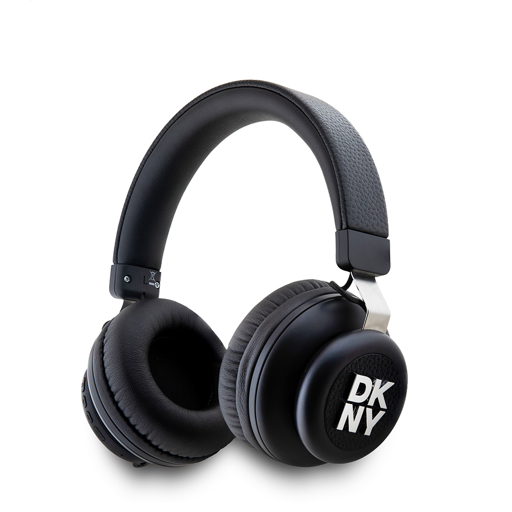 DKNY Orjinal Lisanslı PU Metal Logolu Kulak Üstü Bluetooth Kulaklık - 1