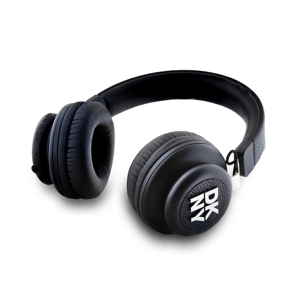 DKNY Orjinal Lisanslı PU Metal Logolu Kulak Üstü Bluetooth Kulaklık - 3