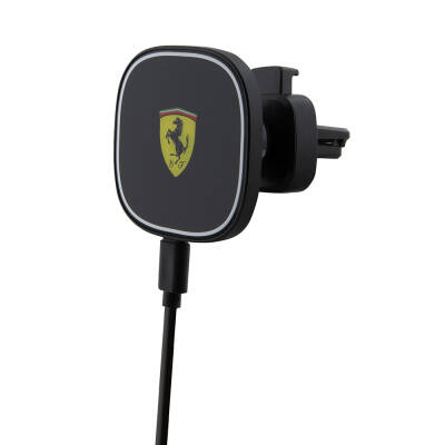 Ferrari Original Licensed Vent Design Magnetic Oval Equilateral Car Phone Holder Black