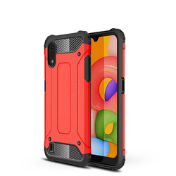 Galaxy A01 Case Zore Crash Silicon Cover Red