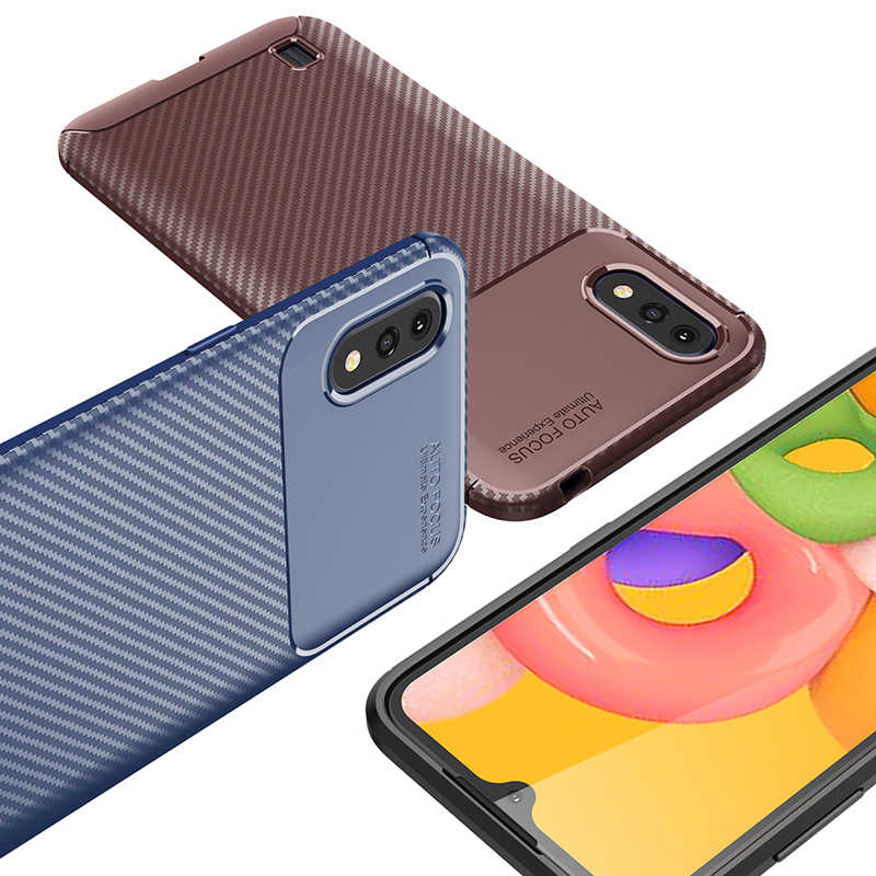Galaxy A01 Case Zore Negro Silicon Cover - 3