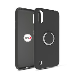 Galaxy A01 Case Zore Plex Cover Black