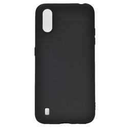 Galaxy A01 Case Zore Premier Silicon Cover Black