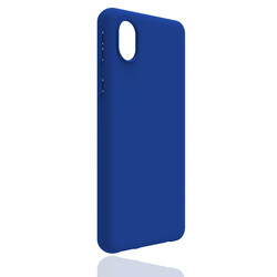 Galaxy A01 Core Case Zore Biye Silicon Blue