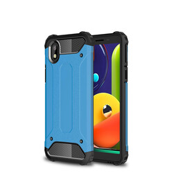 Galaxy A01 Core Case Zore Crash Silicon Cover Blue