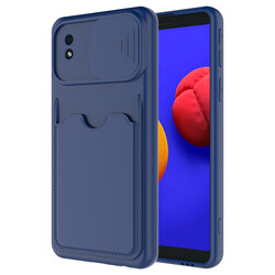 Galaxy A01 Core Case ​Zore Kartix Cover Navy blue