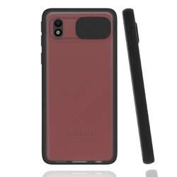Galaxy A01 Core Case Zore Lensi Cover Black