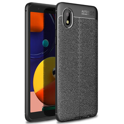 Galaxy A01 Core Case Zore Niss Silicon Cover Black
