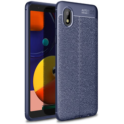 Galaxy A01 Core Case Zore Niss Silicon Cover Navy blue