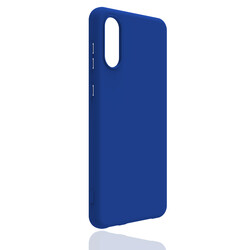 Galaxy A02 Case Zore Biye Silicon Blue