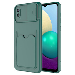 Galaxy A02 Case ​Zore Kartix Cover Dark Green