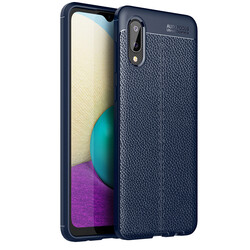 Galaxy A02 Case Zore Niss Silicon Cover Navy blue