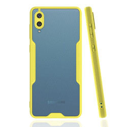Galaxy A02 Case Zore Parfe Cover Yellow