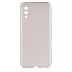 Galaxy A02 Case Zore Premier Silicon Cover Gold
