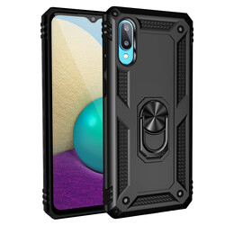 Galaxy A02 Case Zore Vega Cover Black