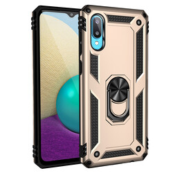 Galaxy A02 Case Zore Vega Cover Gold