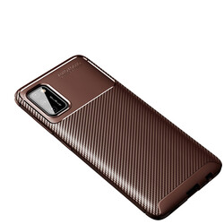 Galaxy A02S Case Zore Negro Silicon Cover Brown