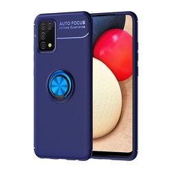 Galaxy A02S Case Zore Ravel Silicon Cover Blue