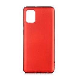 Galaxy A02S Kılıf Zore Premier Silikon Kapak Kırmızı