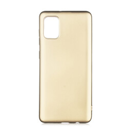Galaxy A02S Kılıf Zore Premier Silikon Kapak Gold