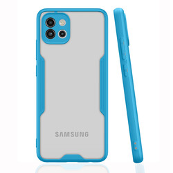 Galaxy A03 Case Zore Parfe Cover Blue