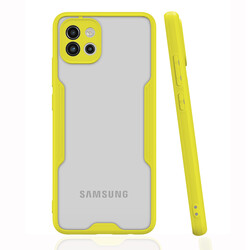 Galaxy A03 Case Zore Parfe Cover Yellow
