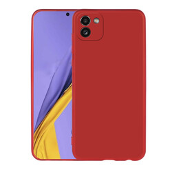 Galaxy A03 Case Zore Premier Silicon Cover Red