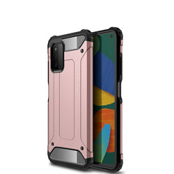 Galaxy A03S Case Zore Crash Silicon Cover Rose Gold