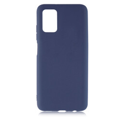 Galaxy A03S Case Zore Premier Silicon Cover Navy blue