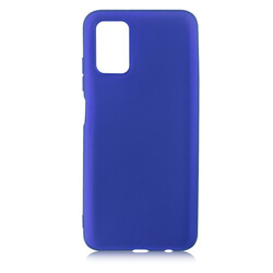 Galaxy A03S Case Zore Premier Silicon Cover Saks Blue