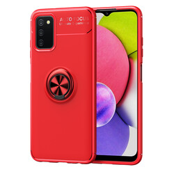 Galaxy A03s Case Zore Ravel Silicon Cover Red