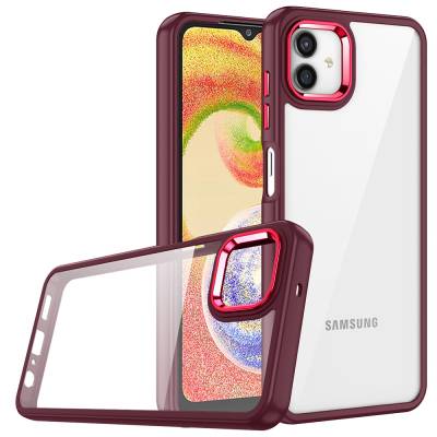 Galaxy A04 Case Zore Flora Cover Red