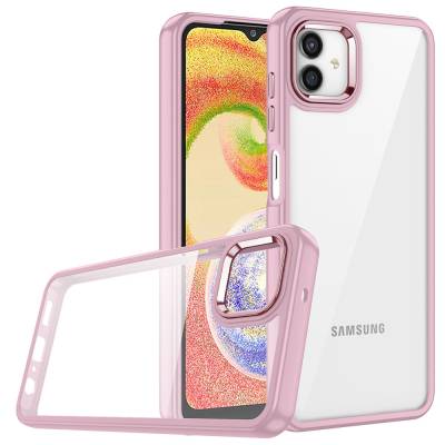 Galaxy A04 Case Zore Flora Cover Rose Gold