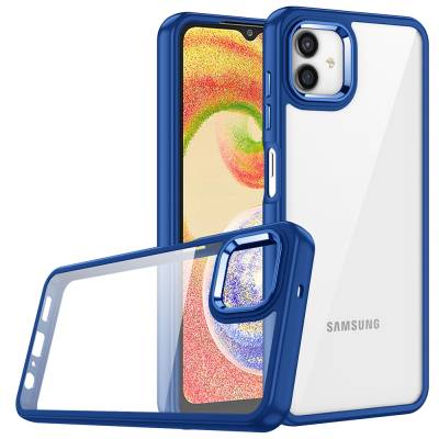 Galaxy A04 Case Zore Flora Cover Navy blue