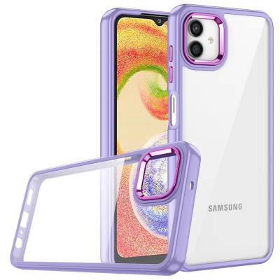 Galaxy A04 Case Zore Flora Cover Lila