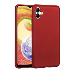 Galaxy A04 Case Zore Premier Silicon Cover Red