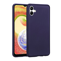 Galaxy A04 Case Zore Premier Silicon Cover Navy blue