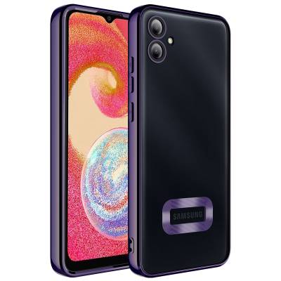 Galaxy A04E Case Camera Protected Zore Omega Cover Showing Logo Derin Mor