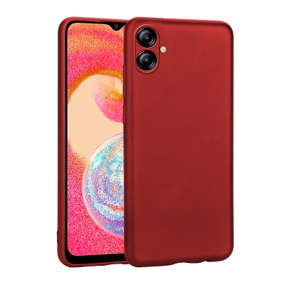 Galaxy A04E Case Zore Premier Silicone Cover Red