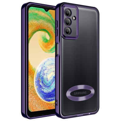 Galaxy A04S Case Camera Protected Zore Omega Cover with Showing Logo Derin Mor