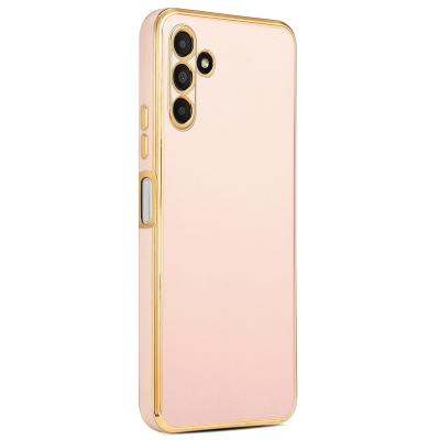 Galaxy A04S Case Zore Bark Cover Rose Gold