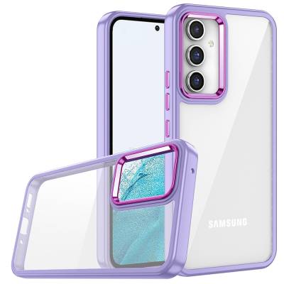 Galaxy A04S Case Zore Flora Cover Lila