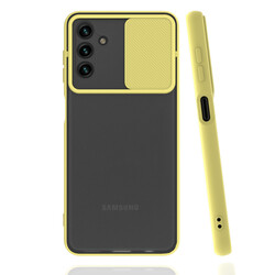 Galaxy A04S Case Zore Lensi Cover Yellow