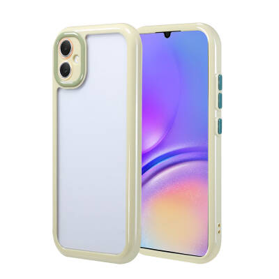 Galaxy A05 Case Camera Protected Colored Edge and Frame Design Zore Vitamin Cover Green