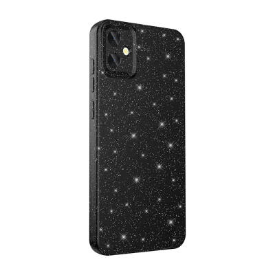 Galaxy A05 Case Camera Protected Silvery Luxury Zore Koton Cover Black