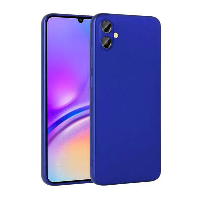 Galaxy A05 Case Zore Premier Silicone Cover Saks Blue