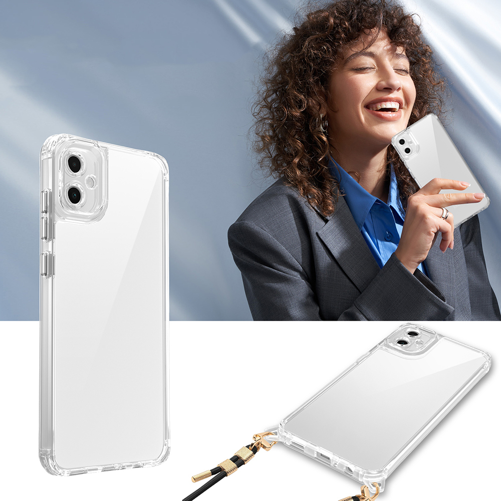 Galaxy A06 Case Airbag Detachable Strap Zore Snap Silicone Cover - 9