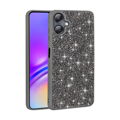 Galaxy A06 Case Shiny Stone Design Zore Diamond Cover Grey