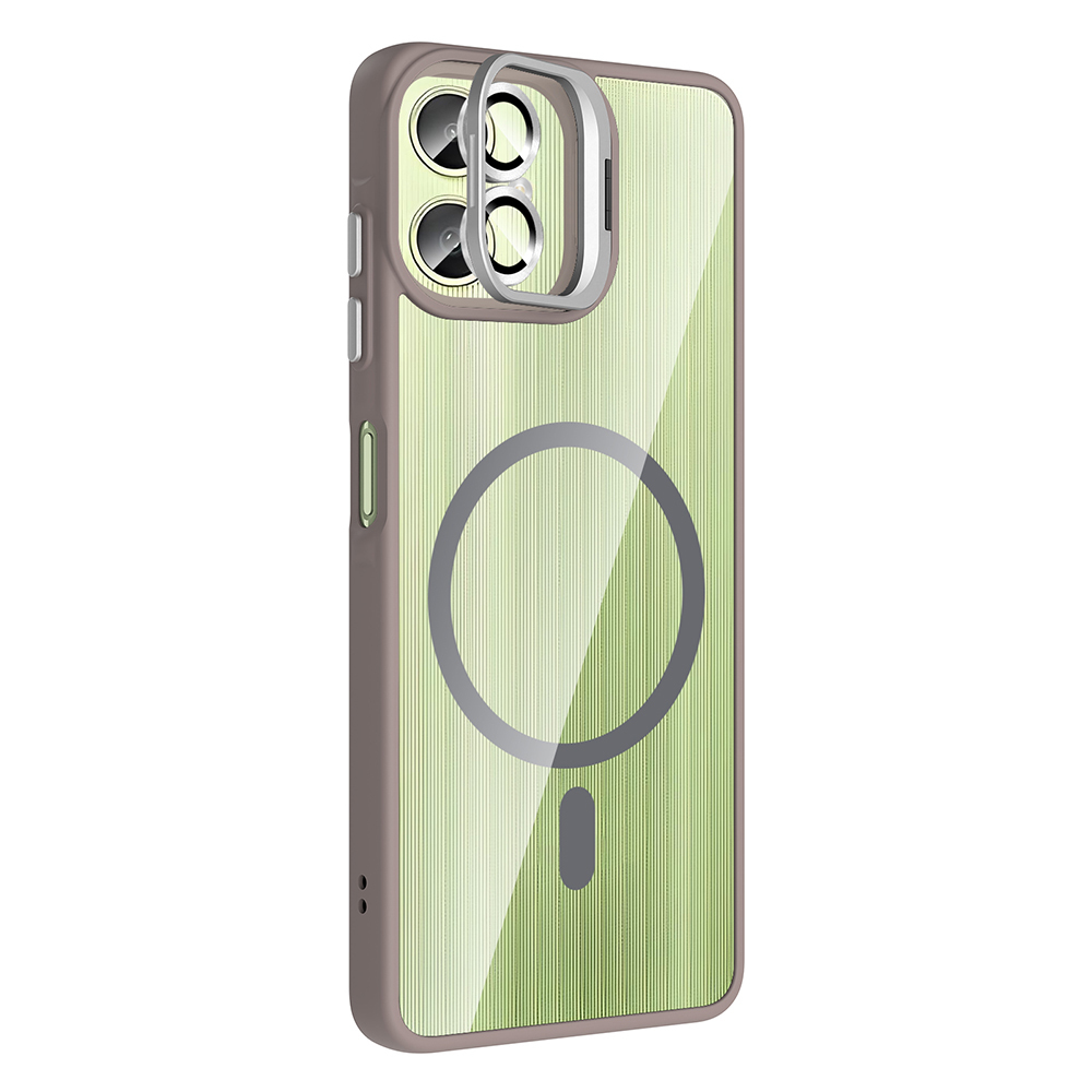 Galaxy A06 Case Stand Camera Lens Gift M-Safe Charging Feature Zore Etro Cover - 16