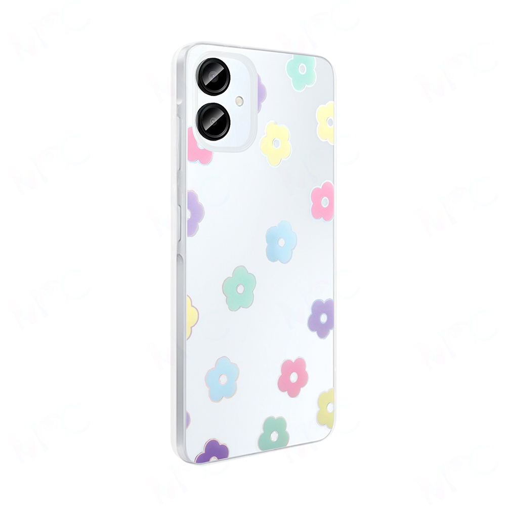 Galaxy A06 Case Transparent Figured Zore Folk Hard Cover - 10